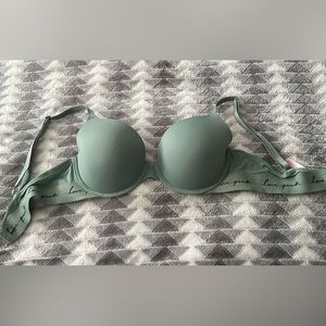 PINK bra size 36c beautiful olive green